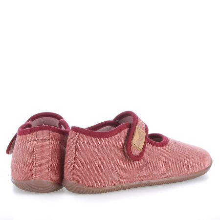 Kapcie Barefoot dla dzieci bordowe zdjęcie 3