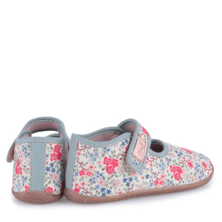 Kapcie Barefoot dla dzieci wielokolorowe w kwiatuszki zdjęcie 3