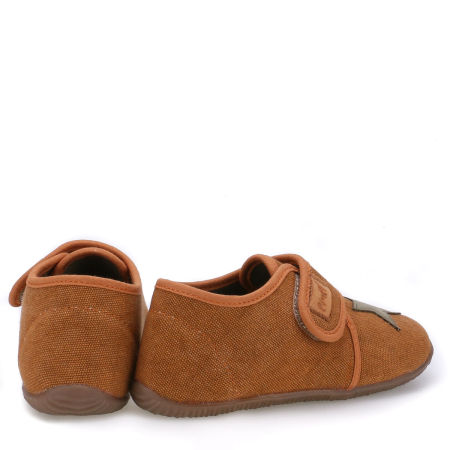 Kapcie Barefoot dla dzieci pomarańczowe z gwiazdeczką zdjęcie 3