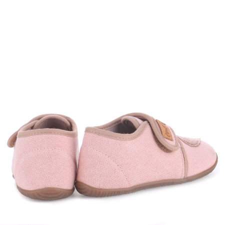 Kapcie Barefoot dla dzieci różowe z serduszkiem zdjęcie 3