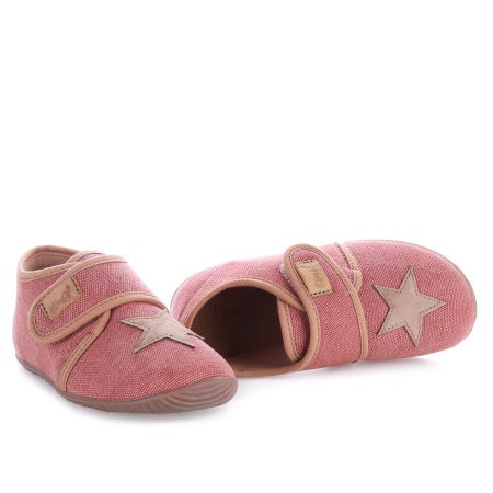 Kapcie Barefoot dla dzieci czerwone z gwiazdeczką zdjęcie 4