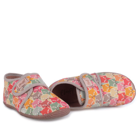 Kapcie Barefoot dla dzieci wielokolorowe w liski zdjęcie 4