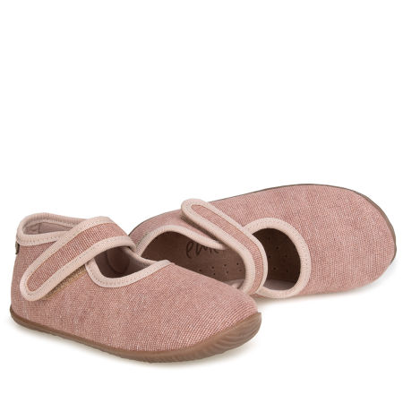 Kapcie Barefoot dla dzieci różowe ze srebrną nitką zdjęcie 4