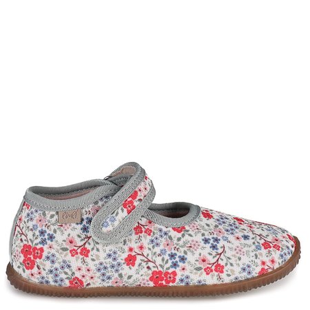 Kapcie Barefoot dla dzieci wielokolorowe w kwiatuszki