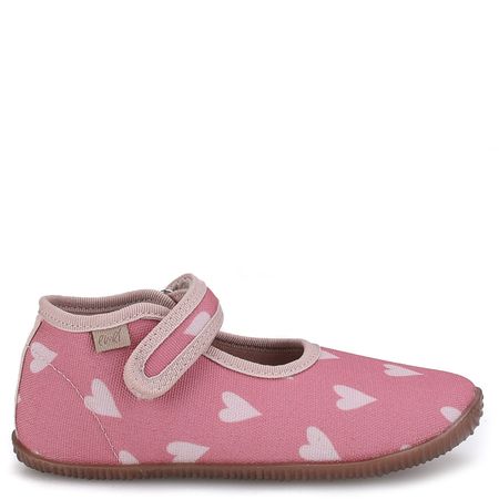 Kapcie Barefoot dla dzieci różowe w serduszka