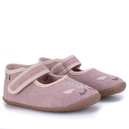 Kapcie Barefoot dla dzieci różowe z jednorożcem zdjęcie 1