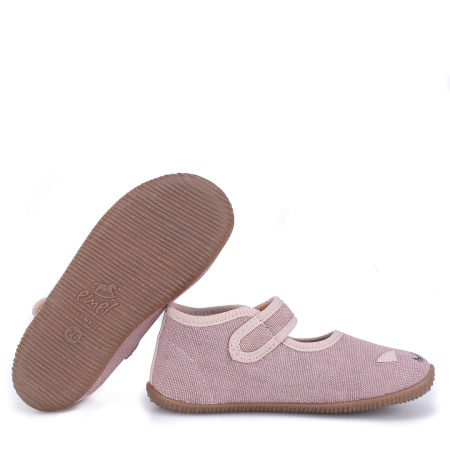 Kapcie Barefoot dla dzieci różowe z jednorożcem zdjęcie 2