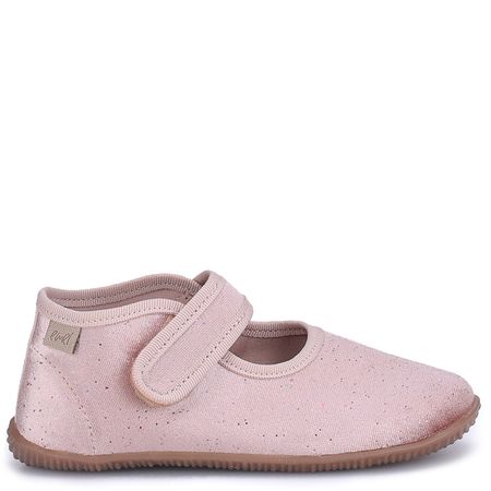 Kapcie Barefoot dla dzieci różowe z brokatem