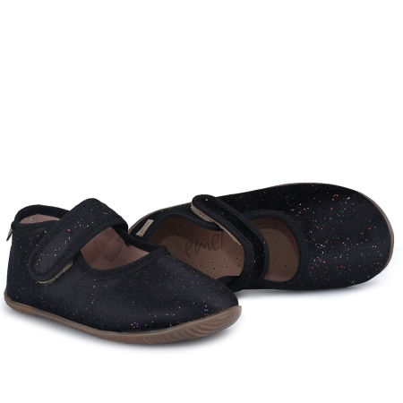 Kapcie Barefoot dla dzieci czarne z brokatem zdjęcie 4