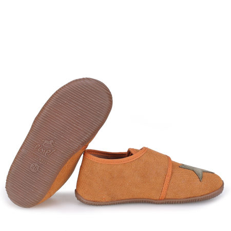 Kapcie Barefoot dla dzieci pomarańczowe z gwiazdeczką zdjęcie 2