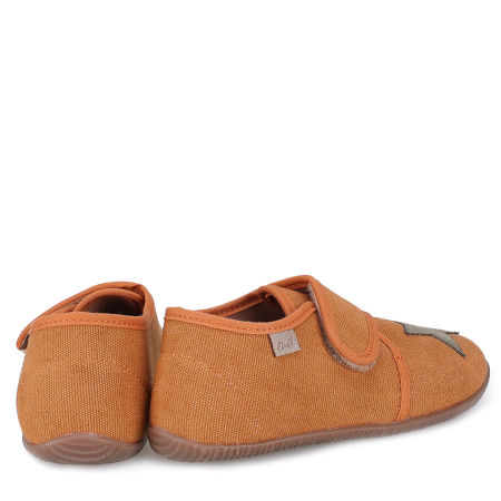 Kapcie Barefoot dla dzieci pomarańczowe z gwiazdeczką zdjęcie 3