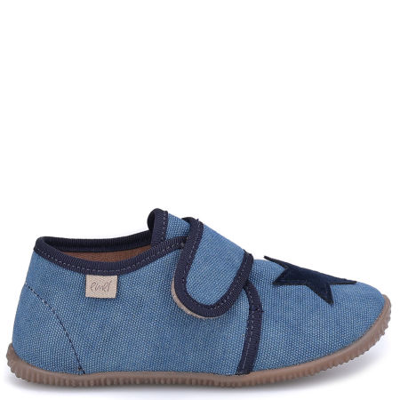 Kapcie Barefoot dla dzieci granatowe z gwiazdą