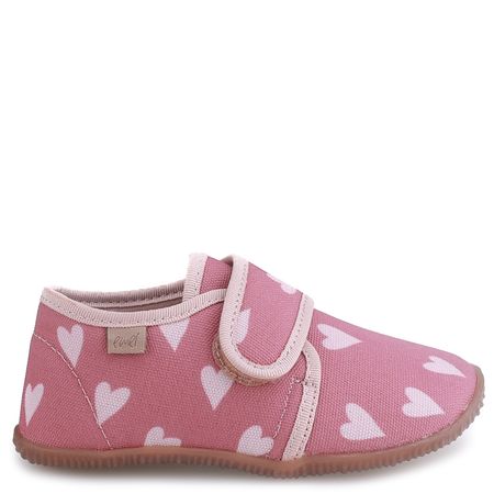Kapcie Barefoot dla dzieci różowe w serduszka