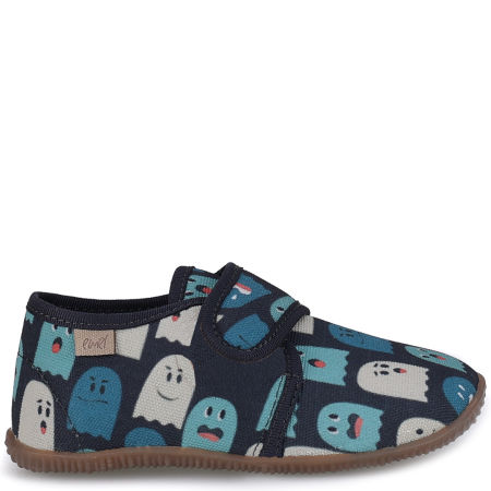 Kapcie Barefoot dla dzieci niebieskie w duszki