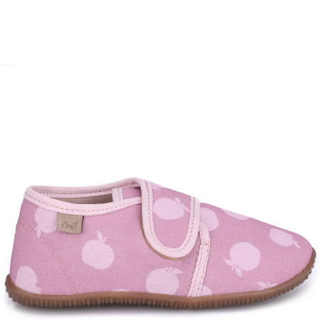 Kapcie Barefoot dla dzieci różowe w jabłuszka