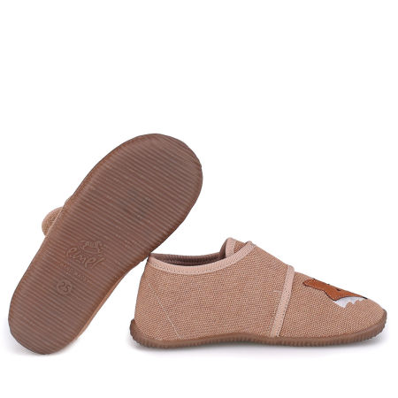 Kapcie Barefoot dla dzieci pomarańczowe z liskiem zdjęcie 2