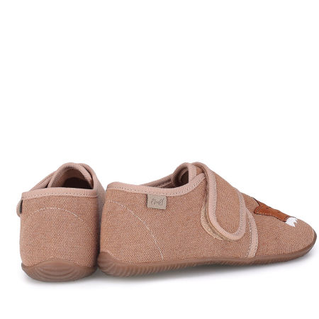 Kapcie Barefoot dla dzieci pomarańczowe z liskiem zdjęcie 3
