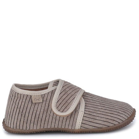 Kapcie Barefoot dla dzieci sztruksowe szare