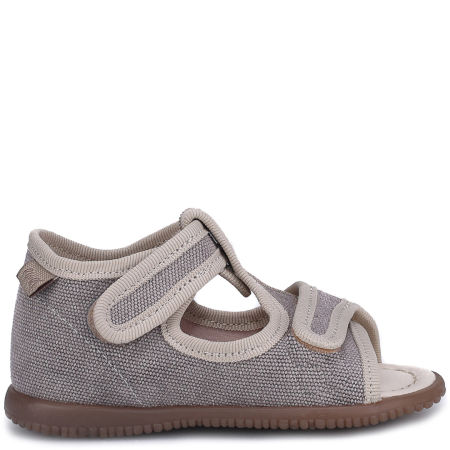 Kapcie Barefoot dla dzieci szare sandałki