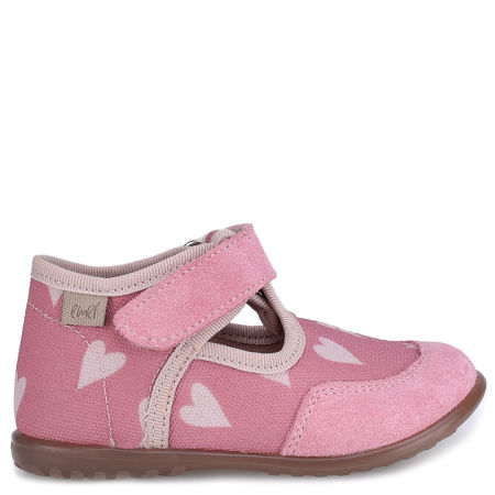 Kapcie dla dzieci różowe w serduszka