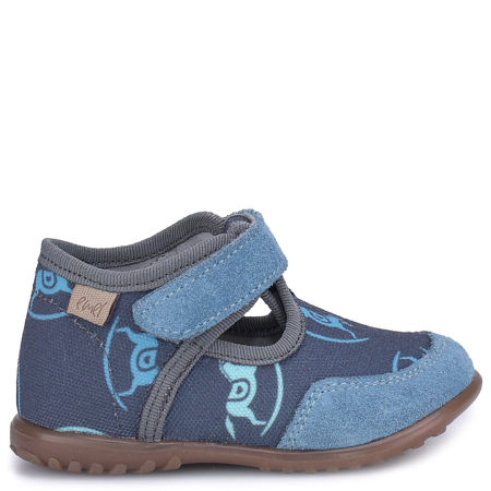 Kapcie dla dzieci granatowe w koniki 