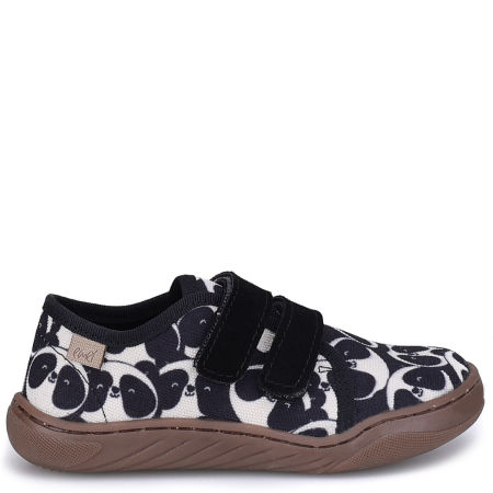 Emel Barefoot czarno-białe tenisówki dziecięce w pandy