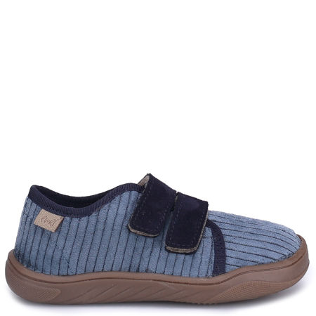 Emel Barefoot niebieskie sztruksowe tenisówki dziecięce