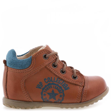 Boston Roczki® brązowe trzewiki dziecięce ze skóry naturalnej