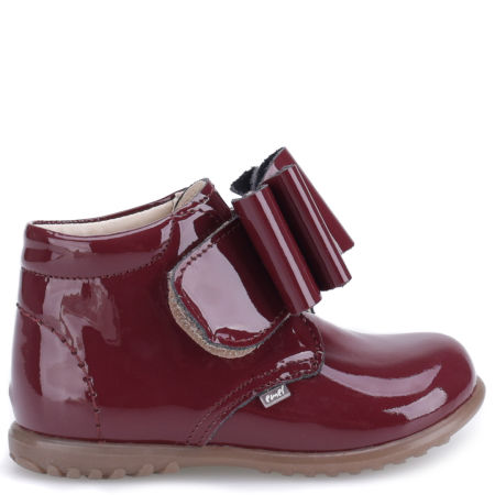 Como Roczki® bordowe trzewiki dziecięce ze skóry naturalnej