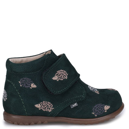 Como Roczki® zielone trzewiki dziecięce ze skóry naturalnej