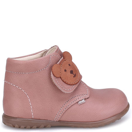 Como Roczki® różowe trzewiki dziecięce ze skóry naturalnej