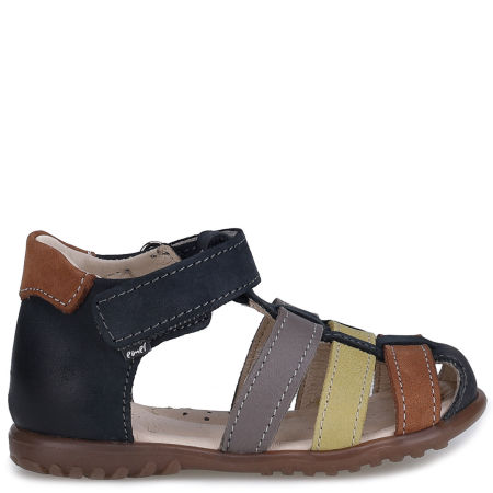 Panama Roczki® kolorowe sandały dziecięce ze skóry naturalnej