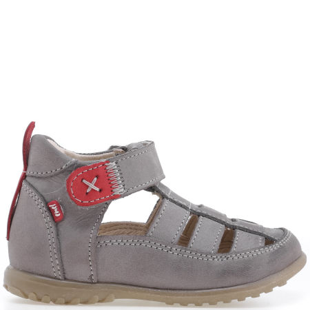 Faro Roczki® szare baleriny dziecięce ze skóry naturalnej