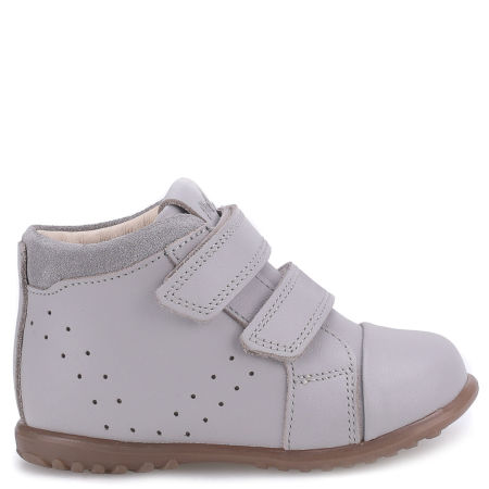 Brooklyn Roczki® szare trzewiki dziecięce ze skóry naturalnej