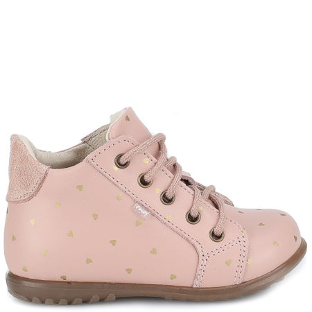 London Roczki® różowe trzewiki dziecięce ze skóry naturalnej