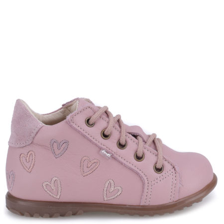  London Roczki® różowe trzewiki dziecięce ze skóry naturalnej