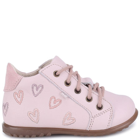 London Roczki® różowe trzewiki dziecięce ze skóry naturalnej