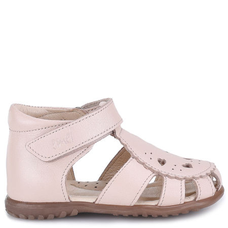 Bali Roczki® beżowe sandały dziecięce ze skóry naturalnej
