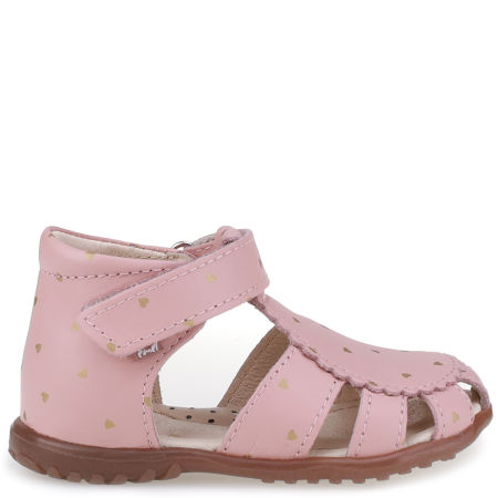 Bali Roczki® różowe sandały dziecięce ze skóry naturalnej