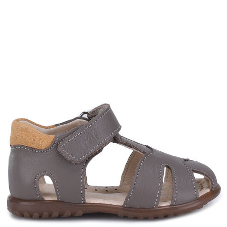 Rosario Roczki® szare sandały dziecięce ze skóry naturalnej