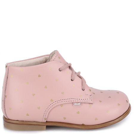Manhattan Roczki® różowe trzewiki dziecięce ze skóry naturalnej
