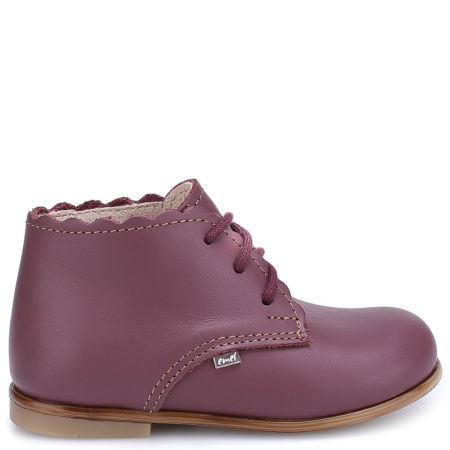 Florence Roczki® bordowe trzewiki dziecięce ze skóry naturalnej