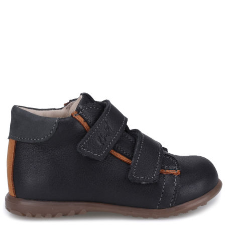  Budapest Roczki® czarne trzewiki dziecięce ze skóry naturalnej
