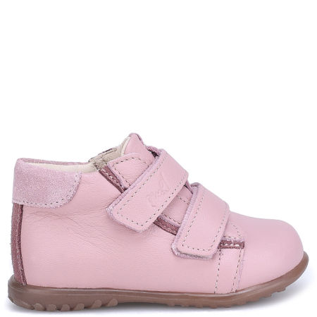  Budapest Roczki® różowe trzewiki dziecięce ze skóry naturalnej