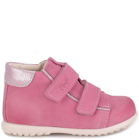  Budapest Roczki® różowe trzewiki dziecięce ze skóry naturalnej