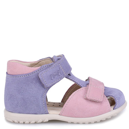 Alicante Roczki® fioletowe sandały dziecięce ze skóry naturalnej