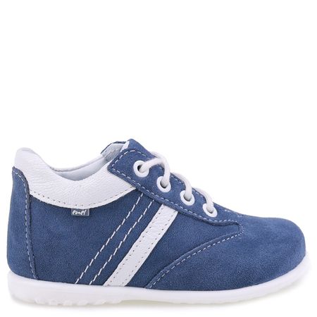 Atlanta Roczki® niebieskie trzewiki dziecięce ze skóry naturalnej