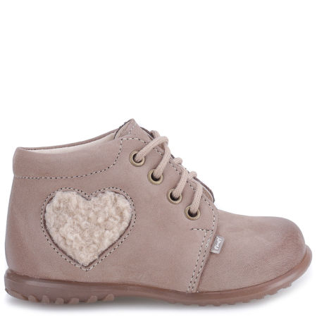 Denver Roczki® beżowe trzewiki dziecięce ze skóry naturalnej
