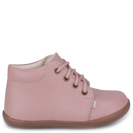 Arno barefoot różowe trzewiki dziecięce ze skóry naturalnej