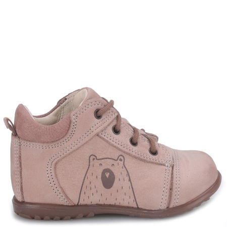 Boston Roczki® beżowe trzewiki dziecięce ze skóry naturalnej